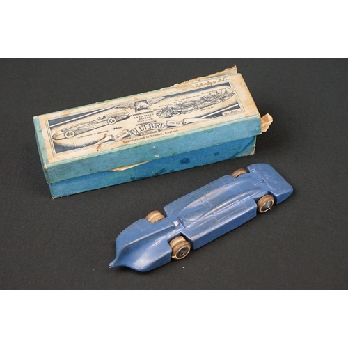 1228 - Boxed Britains No 1400 Bluebird Land Speed Record diecast model, showing play wear, marks to box, sp... 