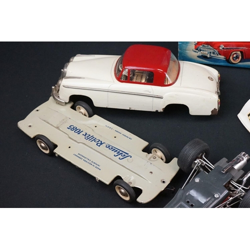 1237 - Group of play worn or 'in-parts' Schuco tinplate and plastic models to include Rollfix 1085, Ingenic... 