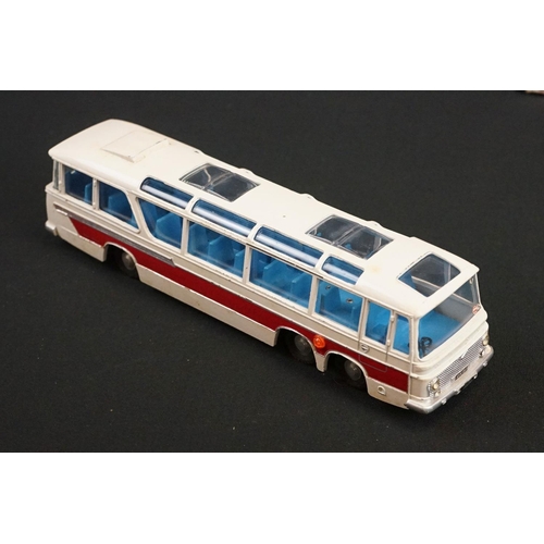 1251 - Five Boxed Dinky diecast models to include 952 Vega Major Luxury Coach in white, 402 Bedford Coca-Co... 