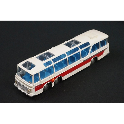 1251 - Five Boxed Dinky diecast models to include 952 Vega Major Luxury Coach in white, 402 Bedford Coca-Co... 