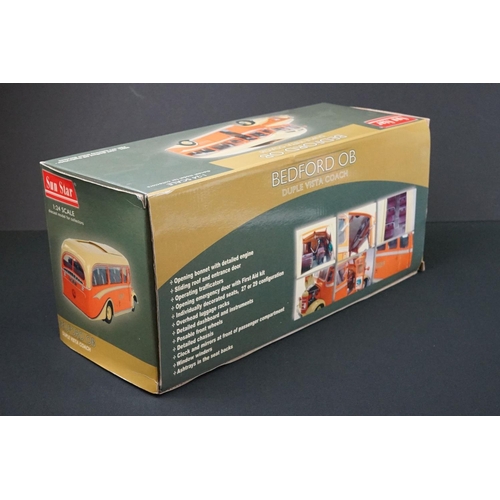 1002 - Boxed ltd edn Sun Star 1/24 Bedford OB Duple Vista Coach 5001 1947 Bedford FDK 571 Yelloway Motor Se... 