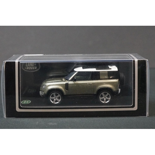 1240 - Three Cased TSM TrueScale Miniatures models to include 1957 Land Rover Series I TSM154366, L57 Land ... 