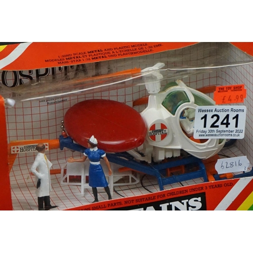 1241 - Three boxed Britains diecast & plastic models to include 9761 Military Helicopter, 7861 Hospital Hel... 