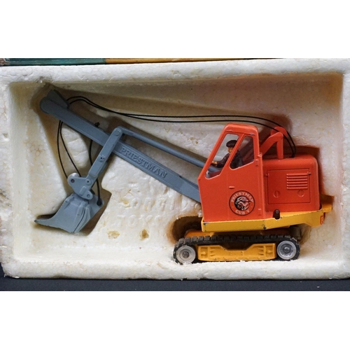 1242 - Four Boxed diecast models to include Corgi Major 1128 Priestman Luffing Shovel (tatty box, some chip... 