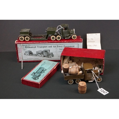 1247 - Two boxed Britains military diecast models to include No 1641 Lorry with Driver Mechanical Transport... 