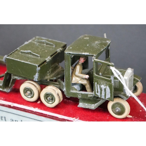 1247 - Two boxed Britains military diecast models to include No 1641 Lorry with Driver Mechanical Transport... 