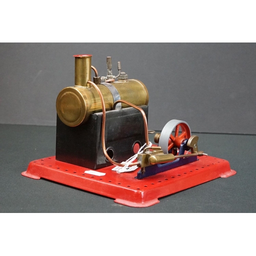 268 - Mamod Stationary Steam engine, missing funnel otherwise gd