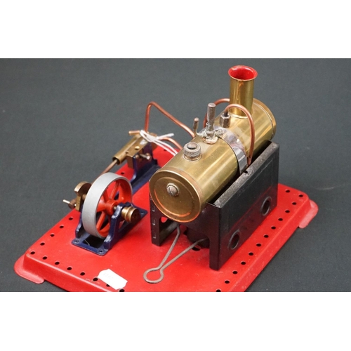 268 - Mamod Stationary Steam engine, missing funnel otherwise gd