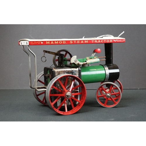 269 - Boxed Mamod Steam Tractor TE1a in a good play worn condition, fair-gd box