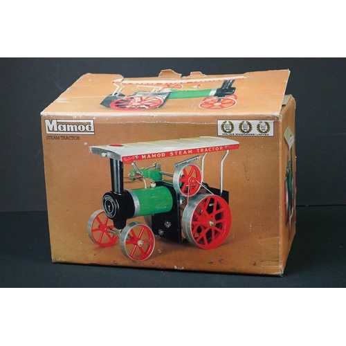 269 - Boxed Mamod Steam Tractor TE1a in a good play worn condition, fair-gd box