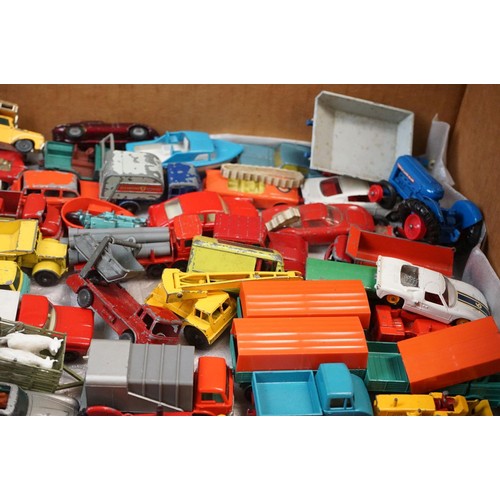 1207 - Around 100 mid 20th C onwards play worn diecast models to include Matchbox, Husky, Lone Star, Dinky ... 