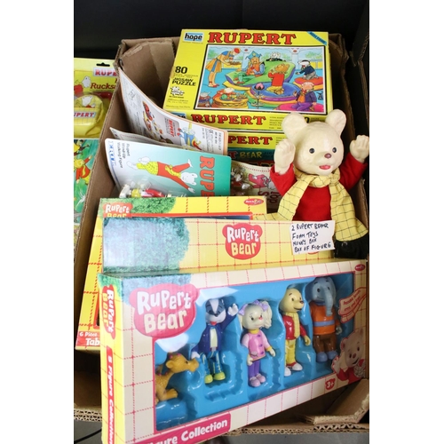 1371 - Collection of Rupert Bear items to include 6 x boxed jigsaw puzzles, carded figures, boxed figure se... 