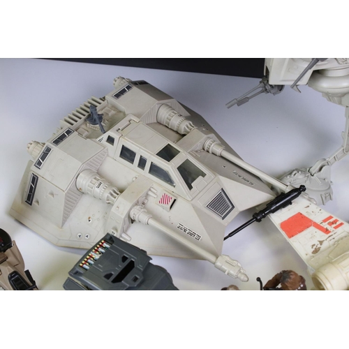 1511 - Star Wars - Collection of play worn Star Wars Vehicles & mini-rigs to include 1 x AT-ST, 1 x Rebel A... 