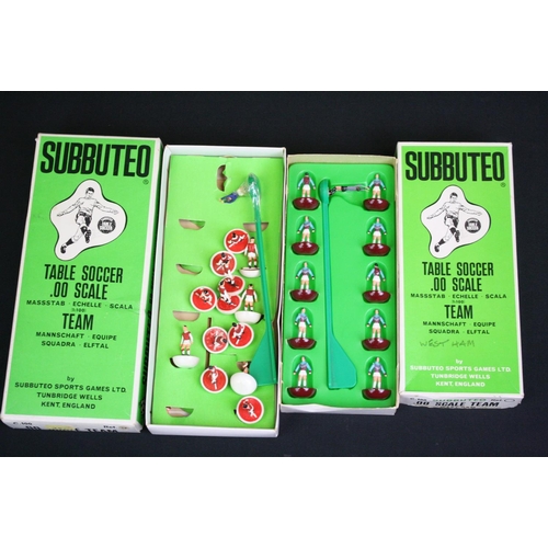 1350 - Subbuteo - 8 Boxed and 4 Unboxed Subbuteo teams featuring HW, LW & Zombies examples to include Arsen... 