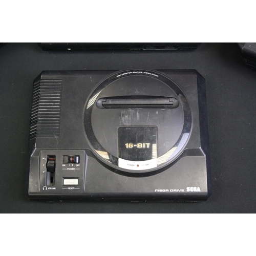 1445 - Retro Gaming - Collection of games consoles to include 10 x Sega Mega Drive II, 2 x Sega Mega Drive ... 