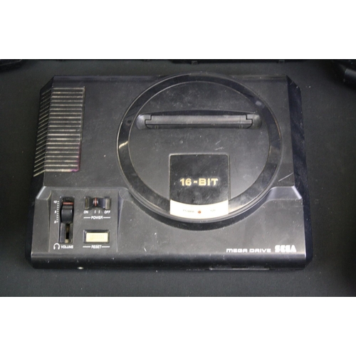 1445 - Retro Gaming - Collection of games consoles to include 10 x Sega Mega Drive II, 2 x Sega Mega Drive ... 