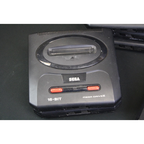 1445 - Retro Gaming - Collection of games consoles to include 10 x Sega Mega Drive II, 2 x Sega Mega Drive ... 