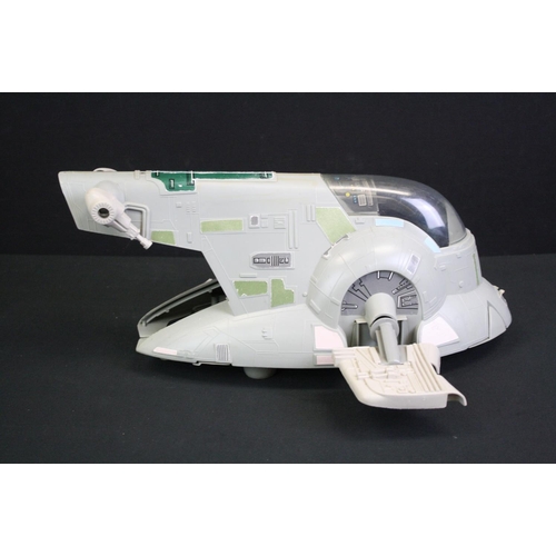 1475 - Star Wars - Three Original play worn Star Wars Vehicles to include Slave I (complete), Battle Damage... 