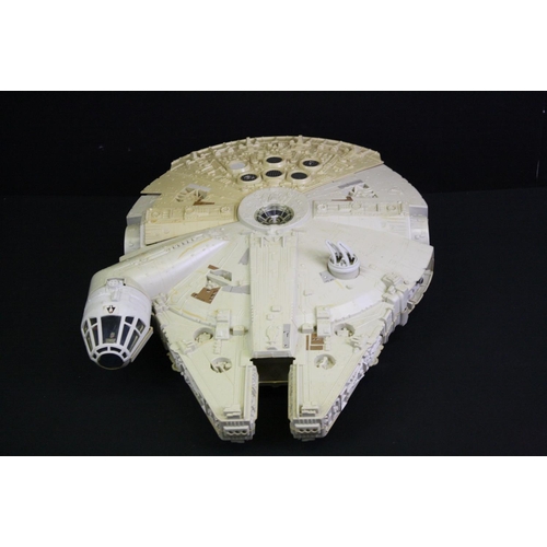 1476 - Star War - Three Original play worn Star Wars Vehicles to include Millennium Falcon (incomplete), Re... 