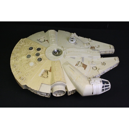 1476 - Star War - Three Original play worn Star Wars Vehicles to include Millennium Falcon (incomplete), Re... 