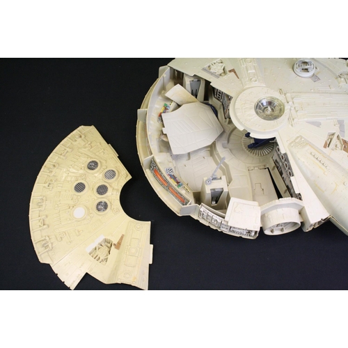 1476 - Star War - Three Original play worn Star Wars Vehicles to include Millennium Falcon (incomplete), Re... 