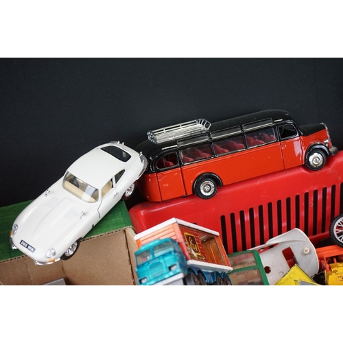 1174 - Large collection of play worn, mostly diecast models, to include Tonka, Corgi, Matchbox, Dinky, Oxfo... 