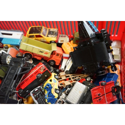 1174 - Large collection of play worn, mostly diecast models, to include Tonka, Corgi, Matchbox, Dinky, Oxfo... 