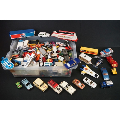 1175 - Quantity of play worn diecast models to include Matchbox, Corgi, ERTL, etc