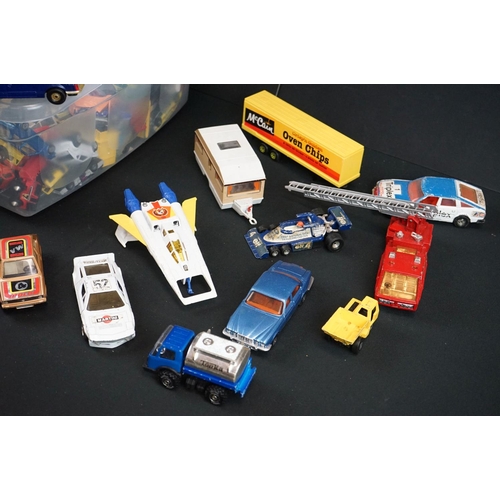 1175 - Quantity of play worn diecast models to include Matchbox, Corgi, ERTL, etc