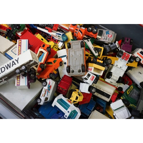 1175 - Quantity of play worn diecast models to include Matchbox, Corgi, ERTL, etc