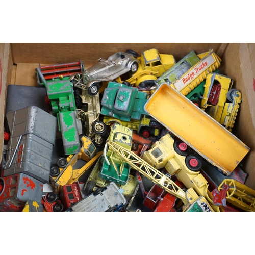 1176 - Large Collection of Mid 20th C onwards heavily play worn diecast models, mostly Matchbox, to include... 