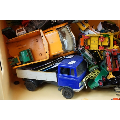 1177 - Collection of over 50 Mid 20th C onwards play worn diecast models to include Matchbox, Tonka, Corgi,... 