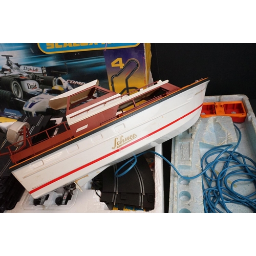 1182 - Schuco No. 763 Cytra Ambassador 38 yacht within polystyrene packaging plus a boxed Scalextric Sport ... 