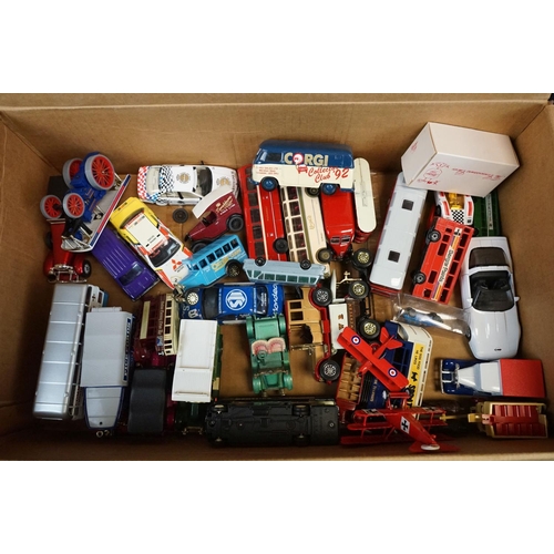 1184 - Quantity of unboxed diecast models to include Corgi, EFE, Matchbox etc, gd overall condition