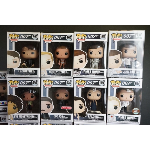 1331 - 20 Boxed Funko Pop James Bond 007 figures, all variants, plus a boxed Funko Pop 44 James Bond with A... 