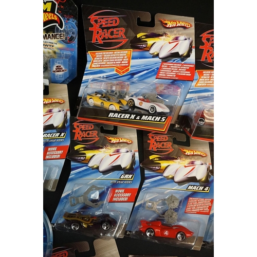 1333 - Over 20 carded diecast models to include Hot Wheels Speed Racer and Disney Wild Racer models