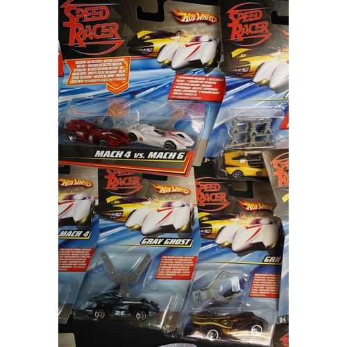 1333 - Over 20 carded diecast models to include Hot Wheels Speed Racer and Disney Wild Racer models