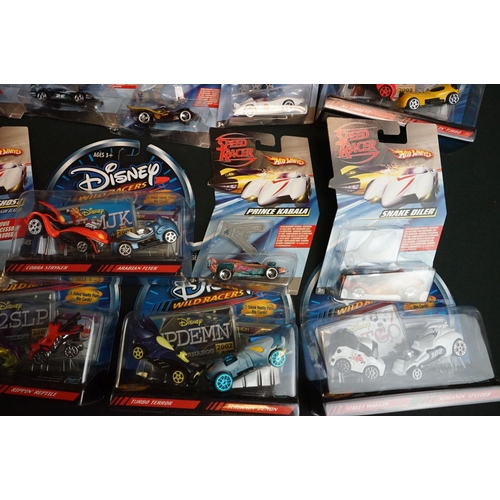 1333 - Over 20 carded diecast models to include Hot Wheels Speed Racer and Disney Wild Racer models