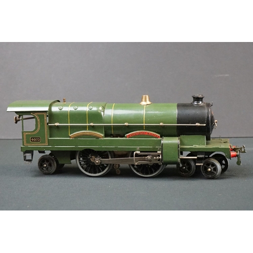 228 - Boxed Hornby O gauge No 3C Clockwork Locomotive Caerphilly Castle 4-4-2 with boxed No 2 Special GW T... 