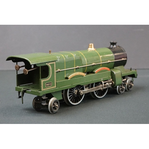 228 - Boxed Hornby O gauge No 3C Clockwork Locomotive Caerphilly Castle 4-4-2 with boxed No 2 Special GW T... 