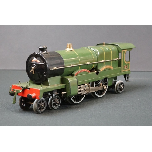 228 - Boxed Hornby O gauge No 3C Clockwork Locomotive Caerphilly Castle 4-4-2 with boxed No 2 Special GW T... 