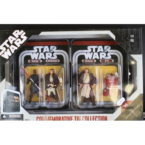 1462 - Star Wars - Six boxed Hasbro Commemorative Tin Collection figure packs to include The Phantom Menace... 