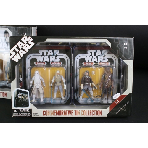 1462 - Star Wars - Six boxed Hasbro Commemorative Tin Collection figure packs to include The Phantom Menace... 