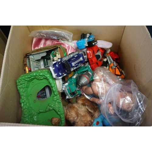 1367 - Large quantity of soft toys to include Ty Bears,  Clemens etc plus Beattrix Potter books and other t... 