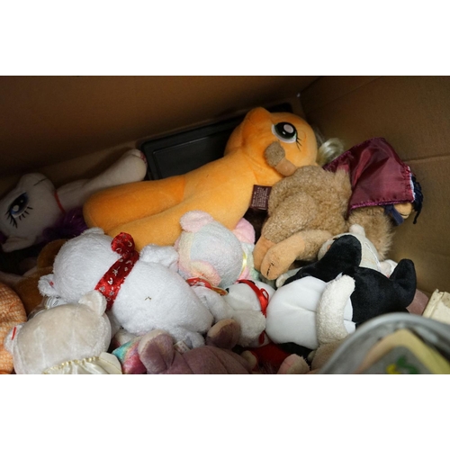 1367 - Large quantity of soft toys to include Ty Bears,  Clemens etc plus Beattrix Potter books and other t... 