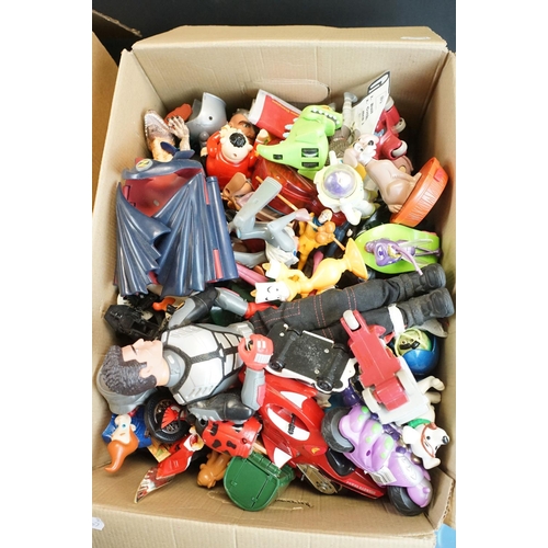 1378 - Collection of figures, teddies, trading cards, etc, to include boxed Thinkway Toys A Bugs Life Elect... 