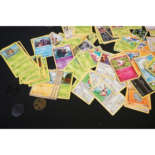 1384 - Pokemon - Collection of Pokemon Trading Cards & tins to include over 150 Trading Cards (Gen 1 & 2, e... 