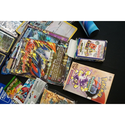 1387A - Large quantity of Pokemon Trading Cards to include sealed Hidden Moon Theme Deck, sealed League Batt... 