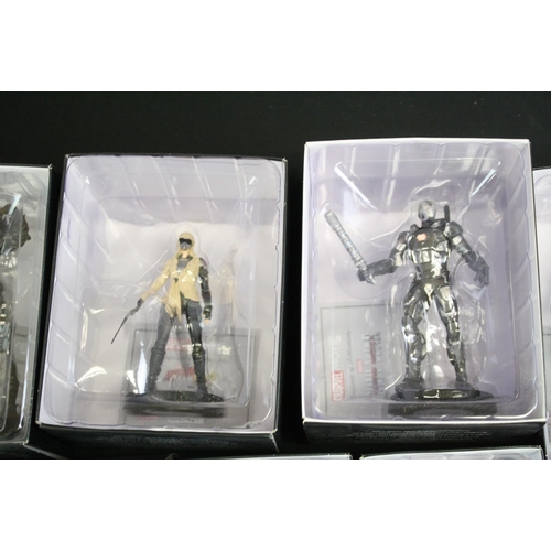 1457 - 55 Boxed Eaglemoss Marvel  metal figures, all variants, to include Daredevil, Guardians of the Galax... 