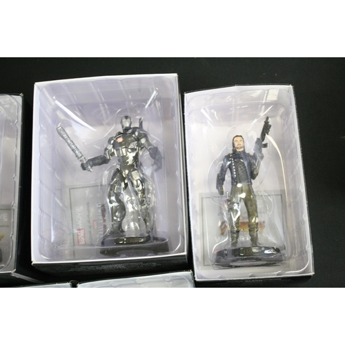 1457 - 55 Boxed Eaglemoss Marvel  metal figures, all variants, to include Daredevil, Guardians of the Galax... 